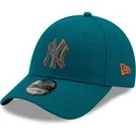 new-era-new-york-yankees-mlb-9forty-pop-outline-justerbar-bla-buet-kasket-med-blat-og-orange-logo