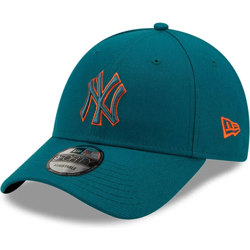 kasketter-buet-bla-justerbar-rem-9forty-pop-outline-fra-new-york-yankees-mlb-af-new-era