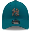 new-era-new-york-yankees-mlb-9forty-pop-outline-justerbar-bla-buet-kasket-med-blat-og-orange-logo