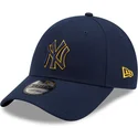 new-era-new-york-yankees-mlb-9forty-pop-outline-justerbar-marinebla-buet-kasket-med-bla-og-gult-logo