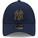 new-era-new-york-yankees-mlb-9forty-pop-outline-justerbar-marinebla-buet-kasket-med-bla-og-gult-logo