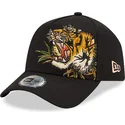 sort-buet-snapback-9forty-e-frame-tattoo-pack-tiger-kasket-fra-new-era