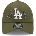 justerbar-gron-buet-kasket-9forty-rose-scorpion-los-angeles-dodgers-mlb-fra-new-era