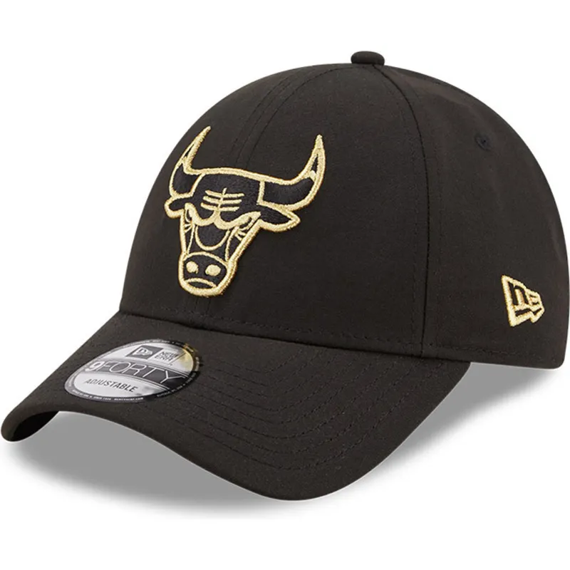 kasketter-buet-sort-snapback-9forty-black-and-gold-fra-chicago-bulls-nba-af-new-era kasketter-buet-sort-snapback-9forty-black-and-gold-fra-chicago-bulls-nba-af-new-era