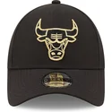chicago-bulls-nba-new-era-9forty-sort-og-guld-sort-buet-snapback-kasket