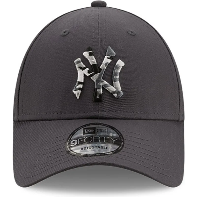 kasketter-buet-gra-justerbar-rem-9forty-camo-infill-fra-new-york-yankees-mlb-af-new-era
