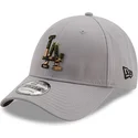 gra-justerbar-buet-kasket-9forty-camo-infill-los-angeles-dodgers-mlb-fra-new-era