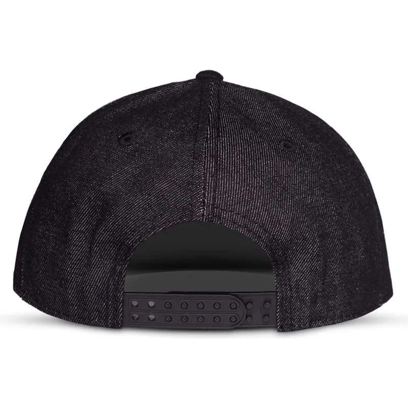 flad-sort-snapback-kasket-street-fighter-logo-fra-difuzed