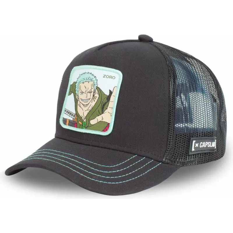 sort-trucker-kasket-roronoa-zoro-zor2-one-piece-fra-capslab