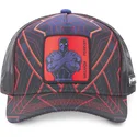 kasketter-buet-marinebla-snapback-black-panther-marvel-comics-af-capslab