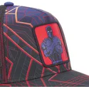 kasketter-buet-marinebla-snapback-black-panther-marvel-comics-af-capslab