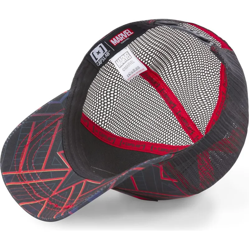 kasketter-buet-marinebla-snapback-black-panther-marvel-comics-af-capslab