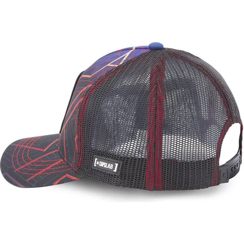 kasketter-buet-marinebla-snapback-black-panther-marvel-comics-af-capslab