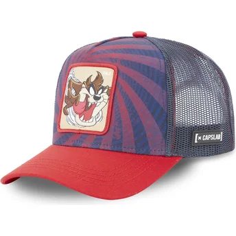 Capslab Looney Tunes Tazmanienske Djævel LOO5 TAZ2 marineblå og rød trucker kasket