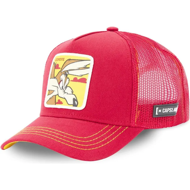 kasketter-buet-rod-snapback-coyote-looney-tunes-af-capslab