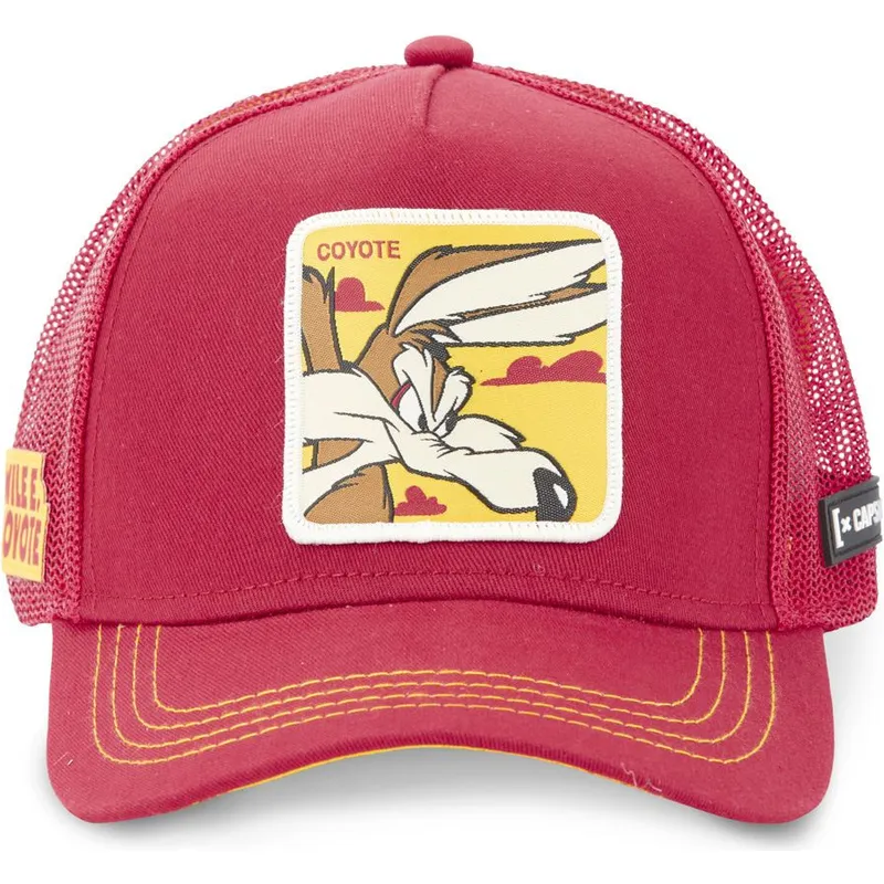 kasketter-buet-rod-snapback-coyote-looney-tunes-af-capslab