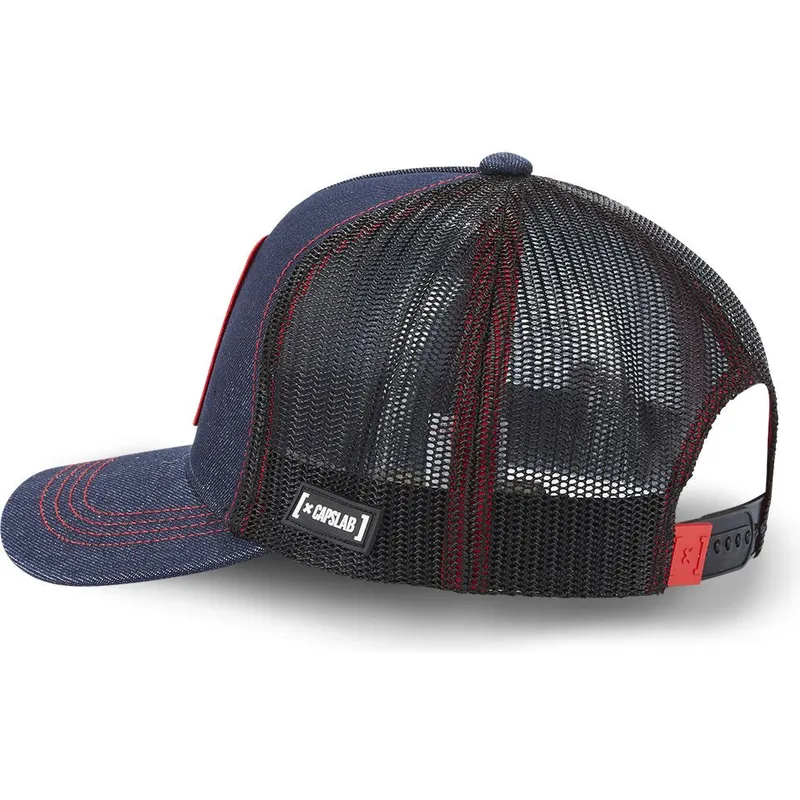 kasketter-buet-marinebla-snapback-snoopy-jordnodder-af-capslab