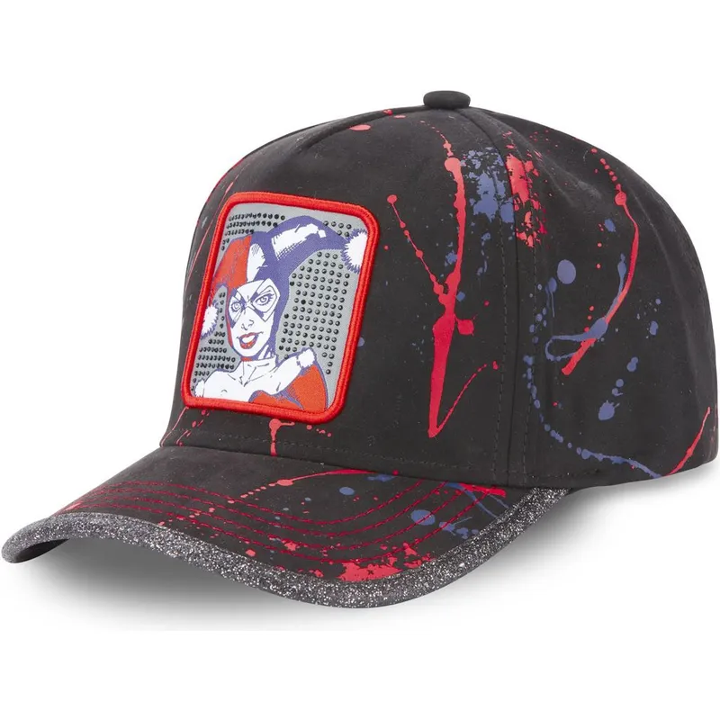 kasketter-buet-sort-justerbar-rem-harley-quinn-dc-comics-af-capslab