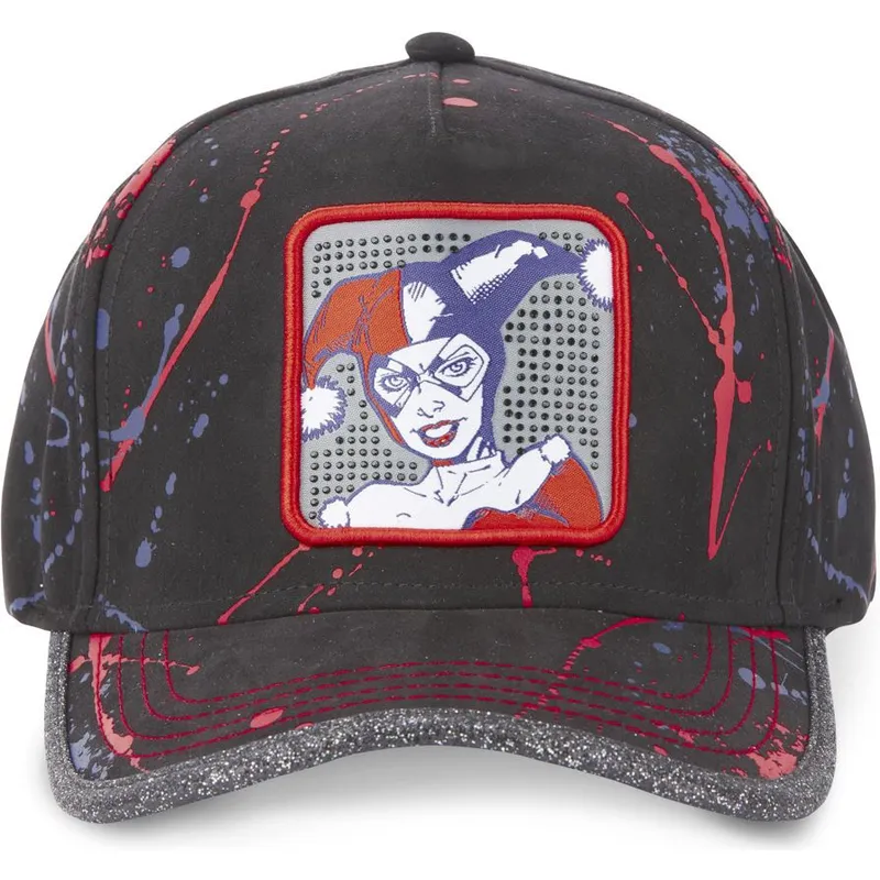 kasketter-buet-sort-justerbar-rem-harley-quinn-dc-comics-af-capslab