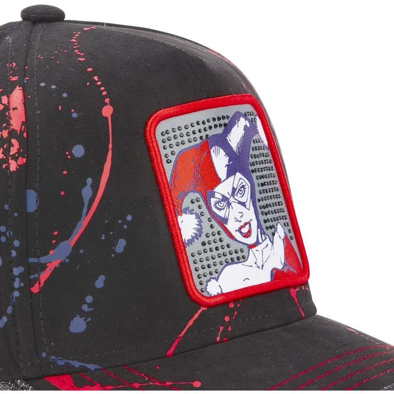 kasketter-buet-sort-justerbar-rem-harley-quinn-dc-comics-af-capslab
