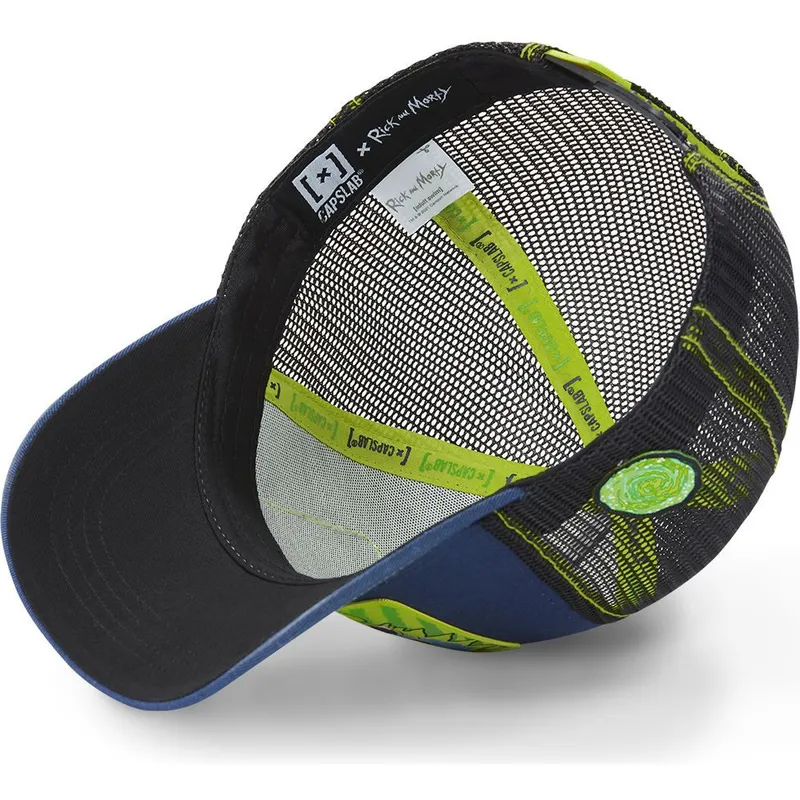 trucker-kasket-marinebla-psy1-rick-og-morty-fra-capslab