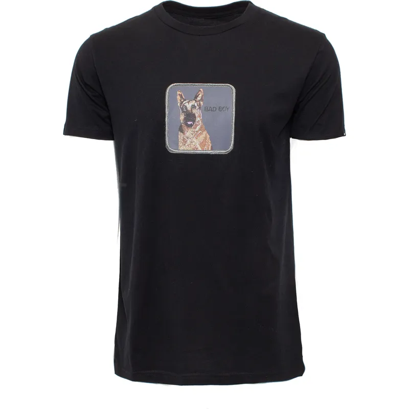 t-shirt-kort-aerme-sort-fra-manga-corta-negra-perro-pastor-aleman-bad-boy-bouncer-the-farm-the-farm-af-goorin-bros