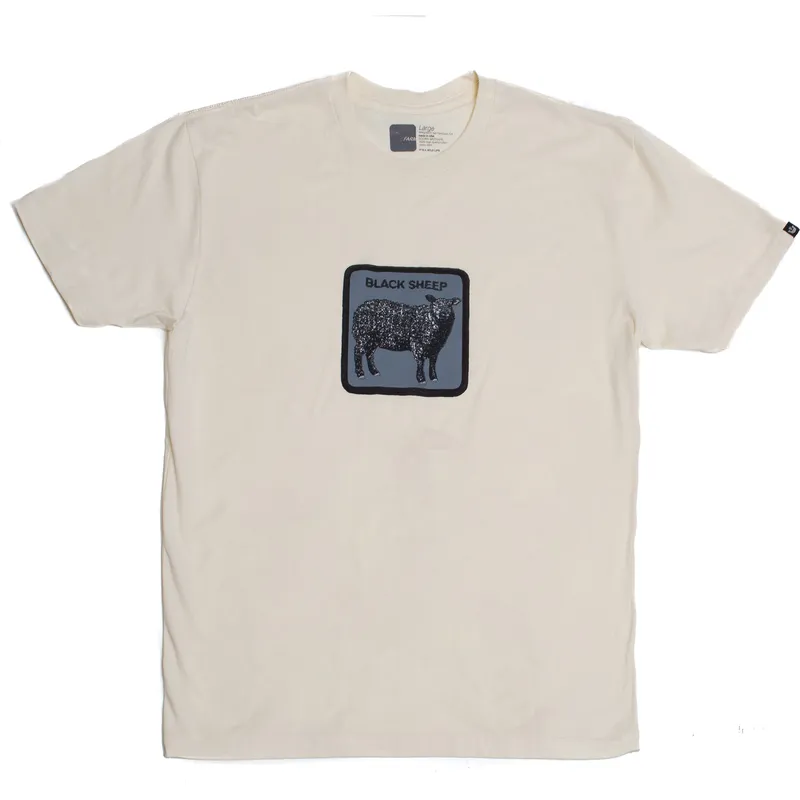 t-shirt-kort-aerme-beige-fra-manga-corta-beige-oveja-black-sheep-herd-me-the-farm-the-farm-af-goorin-bros