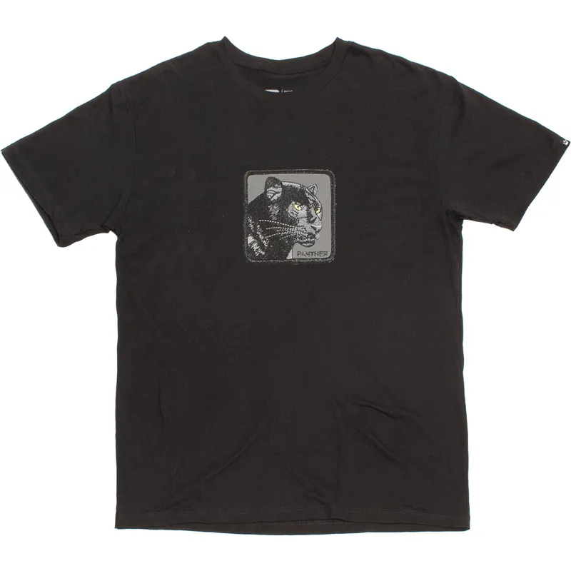 t-shirt-kort-aerme-sort-fra-manga-corta-negra-pantera-panther-feline-good-the-farm-the-farm-af-goorin-bros