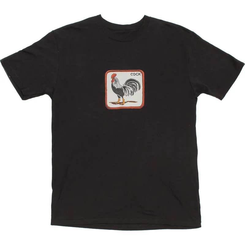 t-shirt-kort-aerme-sort-fra-manga-corta-negra-gallo-cock-clucker-the-farm-the-farm-af-goorin-bros