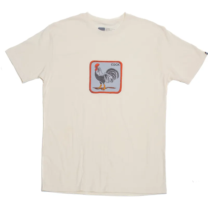 t-shirt-kort-aerme-beige-fra-manga-corta-beige-gallo-cock-clucker-the-farm-the-farm-af-goorin-bros