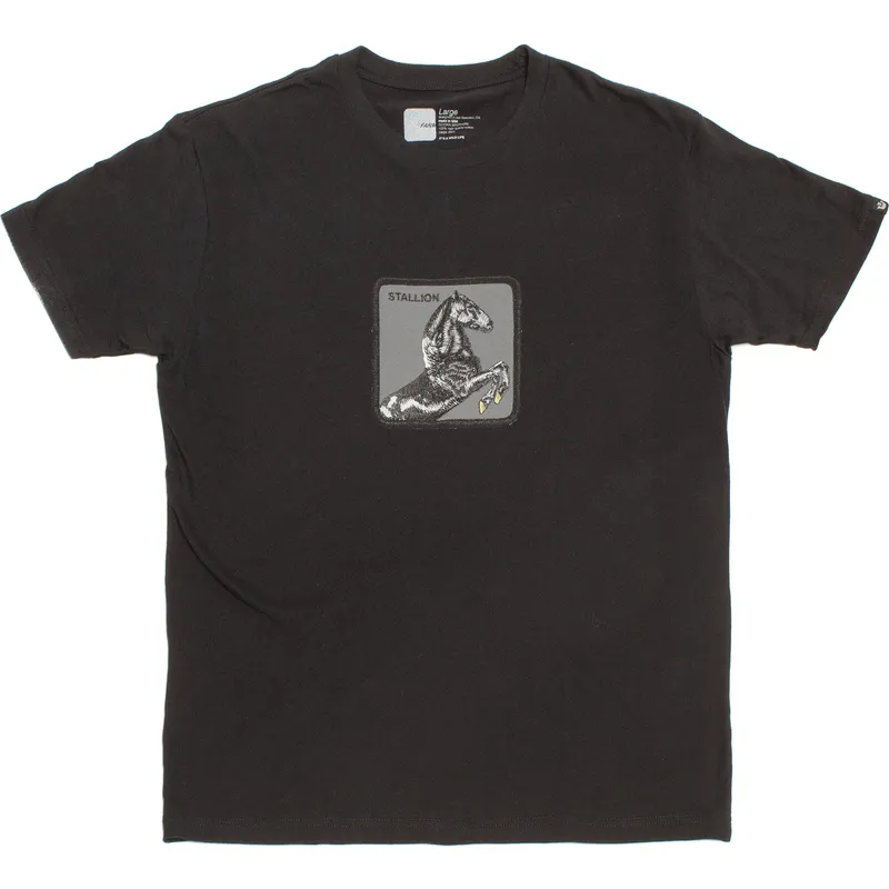 t-shirt-kort-aerme-sort-fra-manga-corta-negra-caballo-stallion-very-stable-the-farm-the-farm-af-goorin-bros