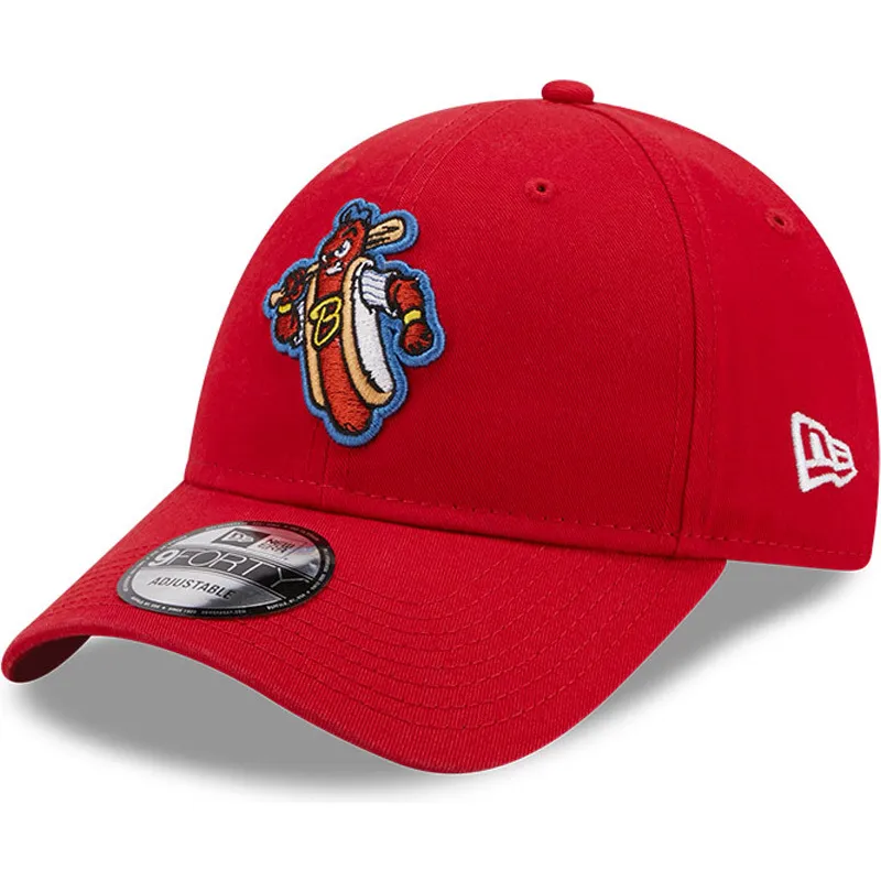 kasketter-buet-rod-justerbar-rem-9forty-fra-reading-fightin-phils-milb-af-new-era
