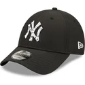 justerbar-sort-buet-kasket-9forty-sports-clip-new-york-yankees-mlb-fra-new-era
