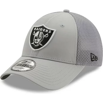 New Era 9FORTY Team Arch Las Vegas Raiders NFL Grey Trucker Hat