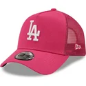 kasketter-buet-rosa-snapback-a-frame-tonal-mesh-fra-los-angeles-dodgers-mlb-af-new-era