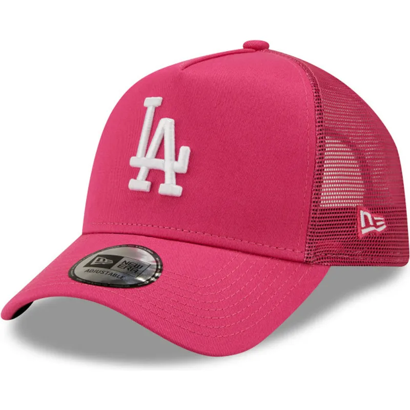 kasketter-buet-rosa-snapback-a-frame-tonal-mesh-fra-los-angeles-dodgers-mlb-af-new-era