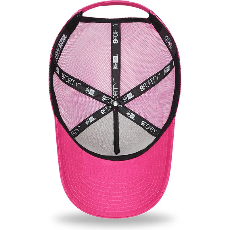 kasketter-buet-rosa-snapback-a-frame-tonal-mesh-fra-los-angeles-dodgers-mlb-af-new-era