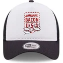 hvid-og-marinebla-trucker-cap-a-frame-fra-lehigh-valley-ironpigs-milb-fra-new-era