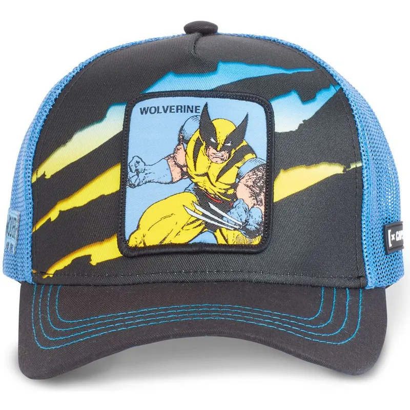 kasketter-buet-sort-snapback-wolverine-marvel-comics-af-capslab