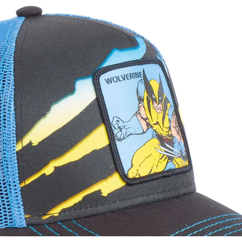 kasketter-buet-sort-snapback-wolverine-marvel-comics-af-capslab