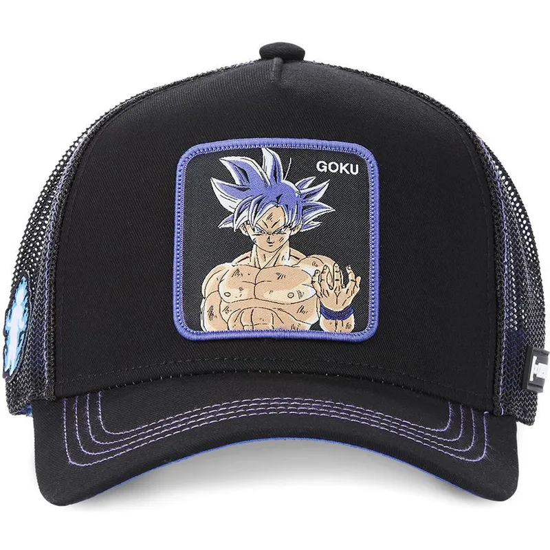 sort-trucker-kasket-til-dreng-son-goku-ultra-instinct-kidult4-dragon-ball-fra-capslab