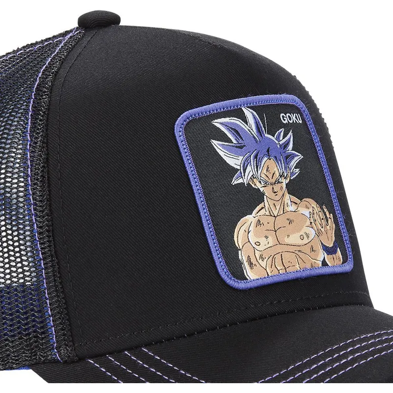 sort-trucker-kasket-til-dreng-son-goku-ultra-instinct-kidult4-dragon-ball-fra-capslab