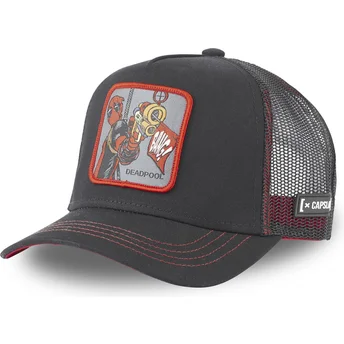 kasketter-buet-sort-snapback-deadpool-marvel-comics-af-capslab