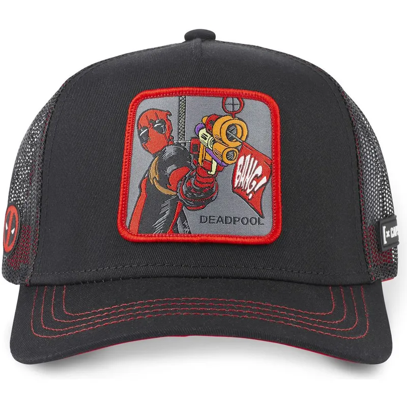 kasketter-buet-sort-snapback-deadpool-marvel-comics-af-capslab kasketter-buet-sort-snapback-deadpool-marvel-comics-af-capslab