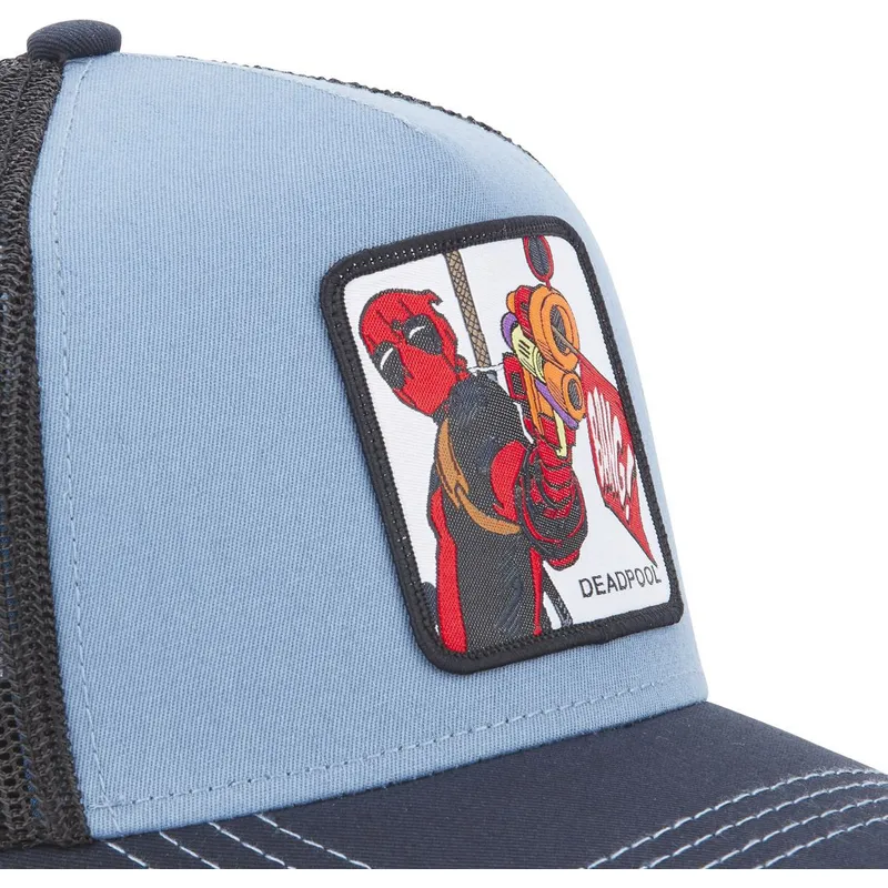kasketter-buet-bla-snapback-deadpool-marvel-comics-af-capslab