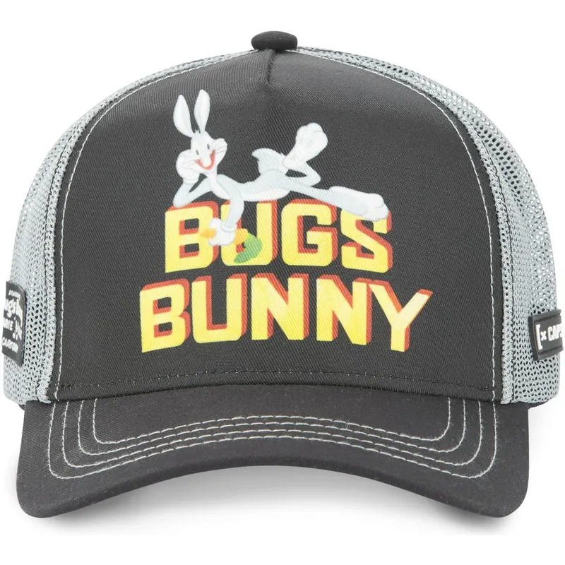 kasketter-buet-gra-snapback-bugs-bunny-looney-tunes-af-capslab