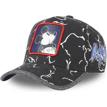 Sort justerbar kasket med buet skygge Mickey Mouse TAG MIC4 Disney fra Capslab