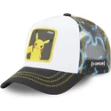hvid-og-sort-trucker-kasket-pikachu-ele2-pokemon-fra-capslab