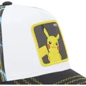 hvid-og-sort-trucker-kasket-pikachu-ele2-pokemon-fra-capslab