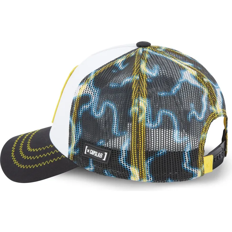 hvid-og-sort-trucker-kasket-pikachu-ele2-pokemon-fra-capslab